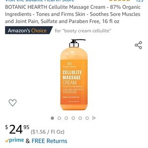 Cellulite massage cream